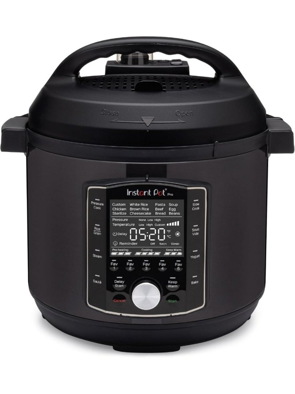 8 Qt 10-in-1 Electric Pressure Cooker - Instant Cooking, Slow Cook, Steam & More